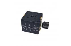 China Small Miniature Goniometer Table 25mm X 25mm With Worm Gear supplier