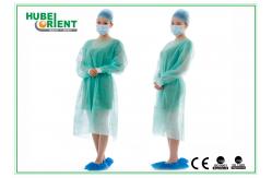 China customized PP+PE Waterproof Disposable Medical Isolation Gown With Knitted Wrist supplier