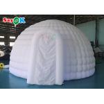 6x5x3.2m Pure White Inflatable Dome Tent With LED Lights for sale