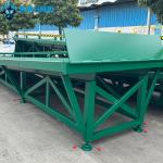 15 Tons Green Mobile Dock Ramp Warehouse Portable Truck Loading Ramp for sale