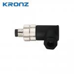 M8 Sensor Connector 5 Pin B Code Male Angle Industrial Circular Connector Waterproof for sale