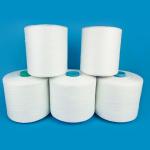 Raw white Spun Polyester Thread , Oeko Tex Compact Spun Yarn 80S/2 for sale