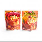 Smell Proof Back Printed Sticker Plastic Packing Pouch 400mg 600mg 1000mg 1lb Mylar Bag Custom Printed Edibles Packaging Bag for sale