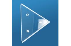 China 1100°C Triangular Fused Quartz Plate With Holes Customized To Your Needs supplier
