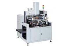 China PLC Control Confectionery Box Corner Pasting Machine 75pcs/min supplier