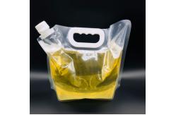 China 3L 5L 6L Transparent Beer Liquid Packaging Pouch Bags With Spout Handle supplier