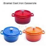 Cast Iron Enameled Cookware/Enamel Cast Iron Casserole/Round Enamel Pots for sale