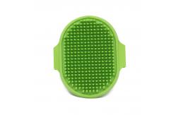 China Portable Yellow Puppy Bath Brush TPR Bath And Brush Dog Grooming supplier