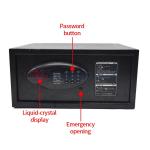 Dual Alarm Steel Security Hotel Safe Box H200 With Digital Keypad for sale