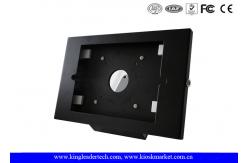 China Matt Black Cold Rolled Steel Ipad Kiosk Stand With Lock & Key , Customization supplier