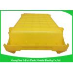 Commercial Stackable Bins With Hinged Lids , Heavy Duty Warehouse Storage Containers