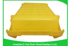 China Commercial Stackable Bins With Hinged Lids , Heavy Duty Warehouse Storage Containers supplier