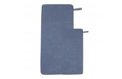 China Blue Fast Dry Embroidered Microfiber Gym Towel With Bag supplier