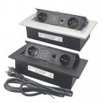 Multimedia Office Desktop Pop Up Electrical Power Sockets With RJ45 for sale