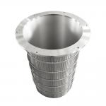 Stainless steel 316L wedge wire filter basket welded and looped Self-cleaning filter screen for sale