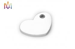 China SS304 Engraved Heart Charm supplier