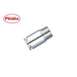 Insert-Type Pneumatic All-metal Connectors Cylindrical Exagonal Socket External Thread Fittings for sale