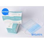 3 Layers Non Woven Protective Face Mask Elastic Ear Loop Comfortable Wearing