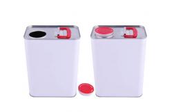 China 2L Rectangular Tin Containers For Paint Thinner Lubricant Oil Packing supplier