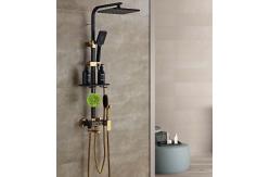 China Black Golden Copper 314SUS Intelligent Shower Faucet With Button supplier