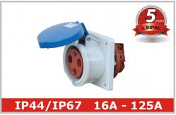 China IEC CEE Single Phase Industrial Electrical Sockets And Plugs OEM supplier