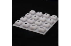 China Translucent 4x4 POS Terminal Custom Silicone Rubber Keypads supplier