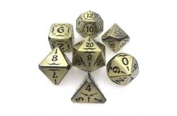 China Hand Carved Black Collection Metal D4 Dice Set Polyhedral  Durable supplier