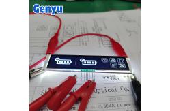 China 4.5V 9PIN VA LCD Display White Graphics Black Panel Long Strip supplier