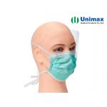 Antifog 3-ply Disposable Surgical Face Mask with Tie and Shield for sale