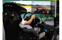 China Servo Motor Car Racing Simulator Cockpit With Concave Clutch Design supplier