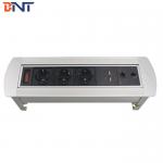 Customized modules desk power connector aluminum alloy panel hidden desktop socket for sale