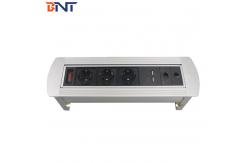 China Customized modules desk power connector aluminum alloy panel hidden desktop socket supplier
