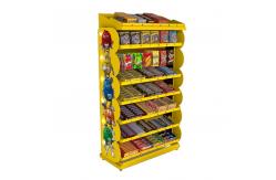 China Double Sided Candy Stand Display Metal Wire Display Racks With Adjustable Trays supplier