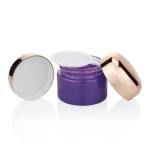 Custom Eye Cream Packaging Jar Glass 30ml Purple Cream Glass Jar For Cosmetic for sale