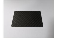 China 85x54x0.8mm Carbon Fiber Card With SLE4442 Small Contact Chip supplier