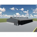 Fireproofing Steel Structure Shed Workshop , Prefabricated Steel Warehouse Building