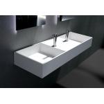 Single Faucet Hole 1200*480*150mm Wall Hung Basin for sale