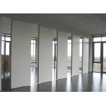 Interior Wood Melamine Surface Movable Folding Partition Walls , Wooden Room Partition Wall