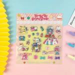 Distinct Layers Cartoon Sticker Sheet Three Dimensional Stickers Convex Air for sale