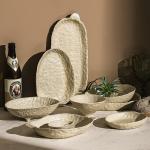 Custom Logo Ceramic Porcelain Dinner Plate Set Print Party Tableware Set for sale