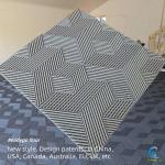 25000Lbs Plastic Interlocking Garage Floor Tiles 3D Cubic 400x400mm for sale