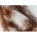 Soft Long Pile Faux Fur Fabric , Luxury Faux Fur Fabric Multi Coloured Mix 65mm Pile for sale
