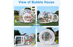 China White Bounce House With Bubbles Playing Jumping Transparent supplier