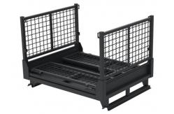 China Lockable Pallet Storage Cage Woven Wire Mesh Inter Stackable supplier