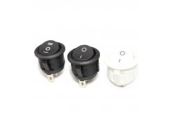 China 2 / 3pins Round Rocker Boat Switch For Ship Usage 6A 250V AC supplier