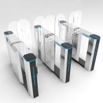 304 Stainless Steel Speed Gate Access Control Sliding Employee Turnstiles Anti Pinch for sale