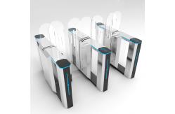China 304 Stainless Steel Speed Gate Access Control Sliding Employee Turnstiles Anti Pinch supplier