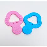Strawberry Silicone Nitrosamine Free 3 Month Baby Rubber Teether for sale