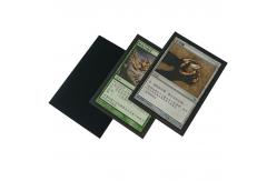 China CPP Orange Texture Matte Black Card Sleeves MTG Protection 66X91mm Easy Shuffling supplier