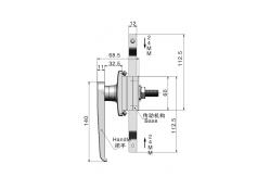 China Steel Rod Control Lock Handle Latch Modern Simplicity For Cabinet supplier